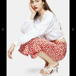 🌹🌹Topshop Floral Bias Cut Midi Skirt 🌹🌹
